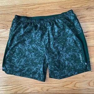 Brooks green running shorts - Large